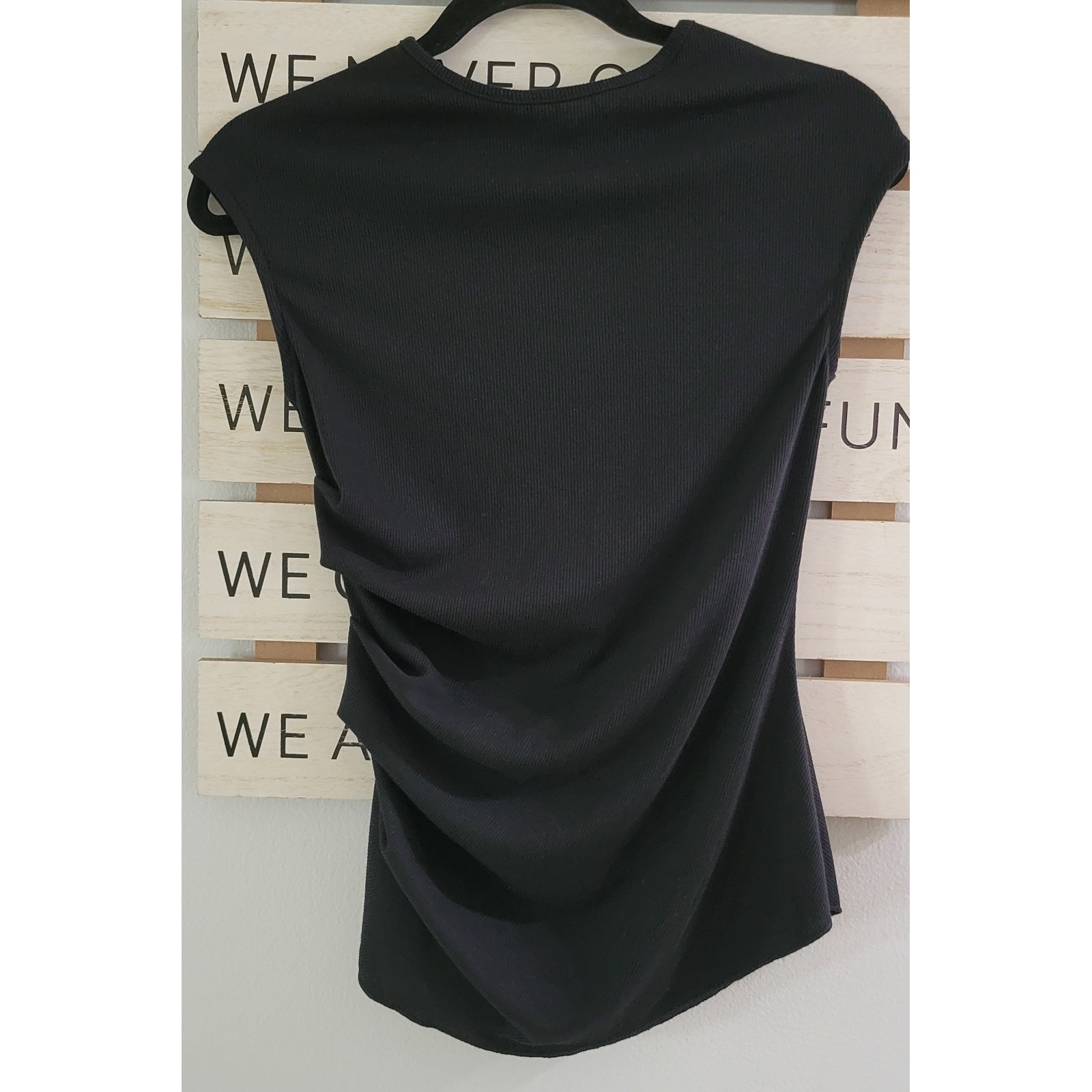 Stitch Wrks Sleeveless Top Size Small Color Black